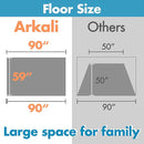 Beach Tent Pop Up Beach Sun Shade Tent with UPF 50+ UV Protection, Removable Floor Zippered Privacy & Ventilation Sun Shelter Family 3 to 4 Person by TinyTreasures Baby Boutique