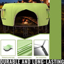 Gardenature 10FT/12FT/14FT Trampoline Tent(Tent Only), Fit Round Trampolines, Shade Cover with LED Light, Outdoor Trampolien Accessories, Anti-Tear, Beige by TinyTreasures Baby Boutique