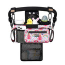 TOPDesign Universal Baby Stroller Organizer, Stroller Caddy with Detachable Mesh Bag & Heightened Insulated Cup Holders & Non-Slip Secure Hooks Accessories, Fits Most Strollers (Pumpkin Princess) by TinyTreasures Baby Boutique