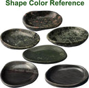 Handmade Decorative Bowl - Natural River Stone Pebble Artisan Crafted Serving Dish | 4-6 Inch Unique Decorative Tray for Home Centerpiece, Jewelry Holder (green) by CozyNest Decor