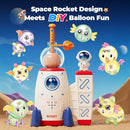 DIY Space Magic Balloon Craft Kit, Sticker Decorated Balloons Toy for Kids, Rocket Air Pump Fun with Balloon Monster Pals, DIY Creative Activity, Birthday Gifts for Girls Boys Ages 3+ by TinyTreasures Baby Boutique