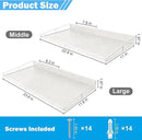 RedCall Heavy-Duty Wall Shelf, 2 Pack Garage Shelf, 23.5" x 12" Large Wall Mounted Shelves for Garage, Laundry Room, Closet, Holds Up to 75 Lbs by CozyNest Decor
