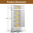 Kitchen Cabinet, 90" Tall Metal Pantry Cabinet, Freestanding Cupboards with One Drawer, Food Storage Cabinets for Dining, Living Room, White, 16" D x 32" W x 90" H, Assembly Required by CozyNest Decor
