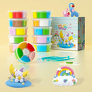 Air Dry Clay Kit - Modeling Clay for Kids 10 Boxes mit Sculpting Tools und Tutorials, Ultra Light & Soft, Safe & Non-Toxic, DIY Model Magic Clay,Creative Crafts Toys Gifts for Girls Boys 3+ Years Old by TinyTreasures Baby Boutique