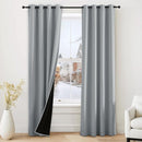 NICETOWN Grey Blackout Curtains for Bedroom 52 X 84 Inch Long 2 Panels Set Light Room Darkening Plylux Drapes for Living Room, Soundproof Thermal Insulated Grommet Window Treatment by TinyTreasures Baby Boutique