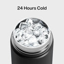 Kids Insualated Water Bottle with Straw - 12oz Stainless Steel Water Bottle with Dual Spouts, Leak-Proof, BPA-Free, Double Wall Vacuum Keeps Cold for 24 Hours for Sports, Travel, School (Black Night) by CozyNest Decor