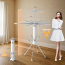 Clothes Drying Rack 2025 Upgrade 4-Legged 3-Tier Foldable Laundry Rack with 4 Pulleys 20 Clips,6 Shoe Dryers 16Drying Rods for Indoor/Outdoor, Camping, Poolside Space Saving, Whit by TinyTreasures Baby Boutique