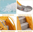 BABY JOY Toddler Slide, Kids Large Slide Play Climber Set with Long Slipping Slope, Basketball Hoop and Ball, Enclosed Steps, Easy Assemble Indoor Outdoor Backyard Freestanding Slides for Kids Age 1-8 by TinyTreasures Baby Boutique