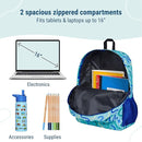 Wildkin 16-inch Kids Backpack – Durable, Padded & Spacious School Bag for Boys & Girls - Confetti Blue by TinyTreasures Baby Boutique