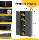 Metal Tall Black Cabinet, 71' Pantry Cabinet with Doors and 4 Adjustable Shelves, for Pantry, Laundry Room, Living Room, Dining Room by CozyNest Decor