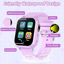Waterproof Smart Watch for Kids Gift for Girls Age 5-12 with 32 Games, Dual Camera, Habit Tracking, Music Player, Video, Alarm Clock, HD Touchscreen Kids Smart Watch Birthday Toys for 6 7 8 9 Year Old by TinyTreasures Baby Boutique