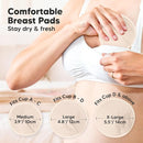 Organic Nursing Pads - 14 Washable Viscose Derived from Bamboo Breastfeeding Pads, Wash Bag, Reusable Breast Pads for Breastfeeding, Nipple Pads for Breastfeeding Essentials(Bare Beige, XL 5.5") by TinyTreasures Baby Boutique