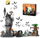 Mini Bricks Haunted Graveyard House Building Set - 1092 PCS Halloween Spooky Construction Toy Kit for Kids & Adults (Not Compatible with ) by CozyNest Decor