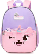 Toddler Backpack with Pink Unicorn Design, Adjustable Shoulder Straps, and Front Pocket, Perfect for Boys and Girls Aged 1-6 by TinyTreasures Baby Boutique