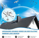 2 Pack Reflective Wind Powered Scare Devices, Weatherproof Aluminum Reflective Spinning Deterrent for Outside, Protect Your Gardens, Patios and Roofs from Bird Problems by GreenHaven Gardens