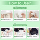 Poesie Laundry Detergent Sheets Fragrance Free 320 Sheets Liquid Free Travel Laundry Soap Non-Plastic Jug Camping Laundry Strips for Home & Outdoor by CozyNest Decor