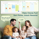 21.5 Inch Smart Digital Calendar – Electronic Chore Chart & Planner with 1920x1080P IPS Touchscreen, Weekly/Monthly Family Organizer for Wall or Desk, White 2025 New Version by TinyTreasures Baby Boutique