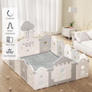 ACOMOPACK Baby Play Mat for Floor 1.3" Thick Memory Foam Play Mat 79"×157 Tummy Time Crawling with Non-Slip Bottom for Living Room,Nursery,Soft Velvet Playpen Mats for Kids,Infants（Light Grey） by TinyTreasures Baby Boutique