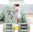 BABY JOY Toddler Slide, Kids Large Slide Play Climber Set with Long Slipping Slope, Basketball Hoop and Ball, Enclosed Steps, Easy Assemble Indoor Outdoor Backyard Freestanding Slides for Kids Age 1-8 by TinyTreasures Baby Boutique