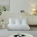 Luxury Sofa Couch Chair, Lazy Floor Seating, Fireside Bean Bag Chair, Ergonomic Tatami Sofa Lounger for Living Room, Bedroom, Office, Loveseat, White by CozyNest Decor