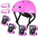 Adjustable Helmet for Ages 3-16 Kids Toddler Boys Girls Youth,Protective Gear with Elbow Knee Wrist Pads for Multi-Sports Skateboarding Bike Riding Scooter Inline skatings Longboard Roller Skate by TinyTreasures Baby Boutique