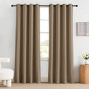 NICETOWN 100% Blackout Curtains 84 inch Long for Bedroom, Total Blackout Thermal Insulated Grommet Long Window Curtains 2 Panels Set, 2 Panels, Khaki, 52 inch Wide by TinyTreasures Baby Boutique