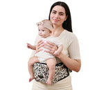 SUNVENO Baby Hip Carrier with Hip Seat, CPC-Certified, Ergonomic Infant Carrier for Newborns & Toddlers up to 45 lbs, Adjustable Waistband, Multiple Pockets, All-Season, Grey,Leopard Print by TinyTreasures Baby Boutique