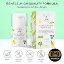 Face Moisturizer with Hyaluronic Acid Face Cream for Kids - Facial Cream & Gentle Moisturizer with Strawberry Extract & Vitamin E - Daily Facial Cream Moisturizer for Dry & Sensitive Skin 50ml by TinyTreasures Baby Boutique