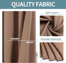 ChrisDowa Blackout Curtains 72 inches Long for Bedroom - 2 Panels Set Grommet Thermal Insulated Room Darkening Curtains for Living Room (Cappuccino, 42 x 72 Inch) by CozyNest Decor