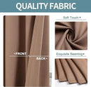 ChrisDowa Grommet Room Darkening Curtains for Bedroom and Living Room - 2 Panels Set Thermal Insulated Blackout Curtains (Cappuccino, 38W x 54L) by CozyNest Decor