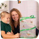 Insect Lore Butterfly Garden Kit - 5 Live Baby Caterpillars, Habitat, Feeder, Chrys-A-Lid Log, STEM Journal Included - Grow, Raise and Release Painted Lady Butterflies by TinyTreasures Baby Boutique