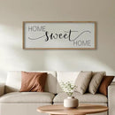 SRSZHIYUE Home Sweet Home Sign 40"x15" for Farmhouse Rustic Large Family Living Room Over Couch Modern Horizontal Wall Decor, Wood Framed Plaques Art Decorative (Wood) by CozyNest Decor