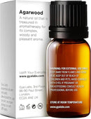 Gya Labs Agarwood Essential Oils for Diffusers - 0.34 Fl Oz - 100% Pure Natural Agarwood Oils for Skin, Massage Candle Making Scent