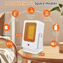 Portable Space Heaters for Indoor Use,Desktop Heater with 900W PTC 2s Fast Heating, 30° Adjustable Angle Design Small Electric Heater Lightweight for Personal, Office,Room,White by CozyNest Decor
