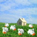 Fuyamp 100 Pcs Mini Resin Cow Figurines Cute Miniature Figurines Fairy Outdoor Moss Ornaments Landscape Figurines Garden DIY Ornament Accessories for Indoor Outdoor by GreenHaven Gardens