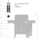 Corinthian Bells by Wind River - 36 inch Plum Wind Chime for Patio, Backyard, Garden, and Outdoor Decor (Aluminum Chime) Made in The USA by CozyNest Decor