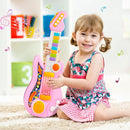 Kids Guitar, Electric Toddler Baby Music Toys for Ages 2-4 with Piano Mode Strap and Lights Child Musical Instruments Ideal for 2+ Year Old Girls Boys Birthday by TinyTreasures Baby Boutique