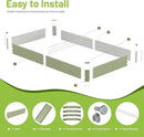 8x4x1ft Raised Garden Bed-Outdoor Galvanized Planter Box for Vegetables, Fruits,Herbs, Flowers, Metal Raised Garden Bed kit-Green by GreenHaven Gardens