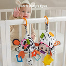 TUMAMA High Contrast Baby Toys, Black and White Infant Toys 0-3 Months for Newborn, Soft Sensory Rattles Toys with Teether for Toddlers by TinyTreasures Baby Boutique