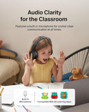 Belkin SoundForm Mini Kids Wireless Headphones w/Built-in Microphone, 30H of Playback Time, & Fun Stickers - Over-Ear Headsets for Online Learning, School, Travel, iPhone, iPad, Galaxy & More - Black by TinyTreasures Baby Boutique