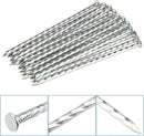 60 PCS 8 Inch Spiral Metal Galvanized Landscape Spikes, Galvanized Non-Rust Metal Garden Stakes, Garden Nails for Artificial Turf, Weed Barrier, Tent, Carpentry and More, by GENHAKON. by CozyNest Decor