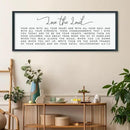 LuZhiQiang Love The Lord Your God With All Your Heart Wall Decor Art 40"×15" Deuteronomy 6:5-7, 9 Scripture Sign Bible Verse Large Wood Framed Wall Hanging (Black) by CozyNest Decor