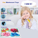 Wooden Jigsaw Puzzles for Toddlers 2-4 Years Old Girls Boys Jumbo Base Chunky Puzzle Ages1-3 Toddler Fun Gifts for 18 24 Months Baby by TinyTreasures Baby Boutique