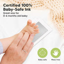 2-Pack Inkless Baby Hand and Footprint Kit - Mess Free Ink Pad for Newborn Keepsake, Dog Nose & Paw Print Kit, Clean Touch Ink Pad for Baby Hand & Footprints, Ideal New Mom Gifts (Silver) by TinyTreasures Baby Boutique