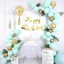 130pcs Mint Green Balloons Different Sizes 18" 12" 10" 5" Pastel Light Green Balloons for Boys Girls Birthday Baby Shower Gender Reveal Wedding Decorations by CozyNest Decor