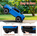 Licensed Ram 1500 Ride on Toys for Kids 4-8, Ride-on Electric Car for Kids with Remote Control, Battery Powered with Car Key/Gear Selector, LED Light/Music/MP3, Back Storage (Blue) by TinyTreasures Baby Boutique