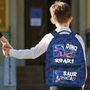 Dinosaur Backpack for Kids Boys Girls, ROAR! DINO SAUR ATTACK! Cartoon Dinosaur Pattern School Bag, Lightweight Ergonomic Durable Bookbag for Age 5-12, Ideal for School Outdoor Travel Daypack by TinyTreasures Baby Boutique