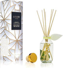 LOVSPA Reed Diffuser Set, Japanese Honeysuckle Scented Oil Diffuser with Sticks, Home Fragrance Accessories for Bathroom Shelf Decor, Aroma Diffusers for Home or Office Desk, USA Made by CozyNest Decor