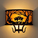 TOCHIC Farmhouse Wall Sconce, Rustic Vintage Indoor Wall Light Fixture, 2-Light Western Cow Wall Mount Light for Bedroom, Hallway, Living Room, Stairway by CozyNest Decor