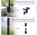 Deck Bird Feeding Station | Premium Multi Feeder Hanging Kit with Bird Bath & Sock Feeder | Attracts Wild Birds, Planter Hanger Hook for Outdoor Deck, Patio, Garden by GreenHaven Gardens